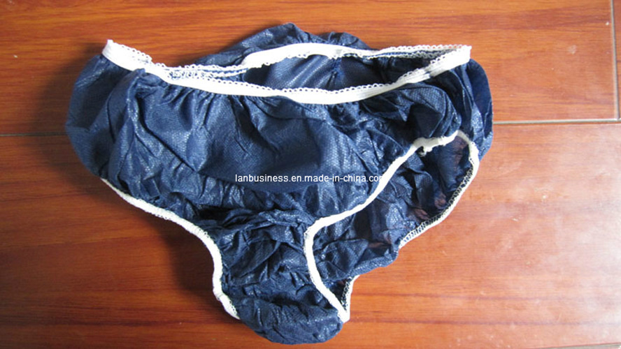 Disposable Nonwoven Blue Pants with Elastic/Pants (LY-NP-dB)