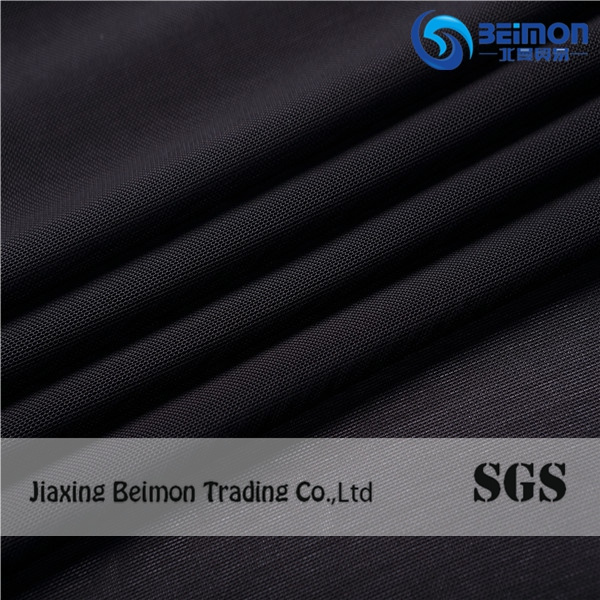Black Hexagon Polyester Fabric Super Soft Mesh Fabric for Lining