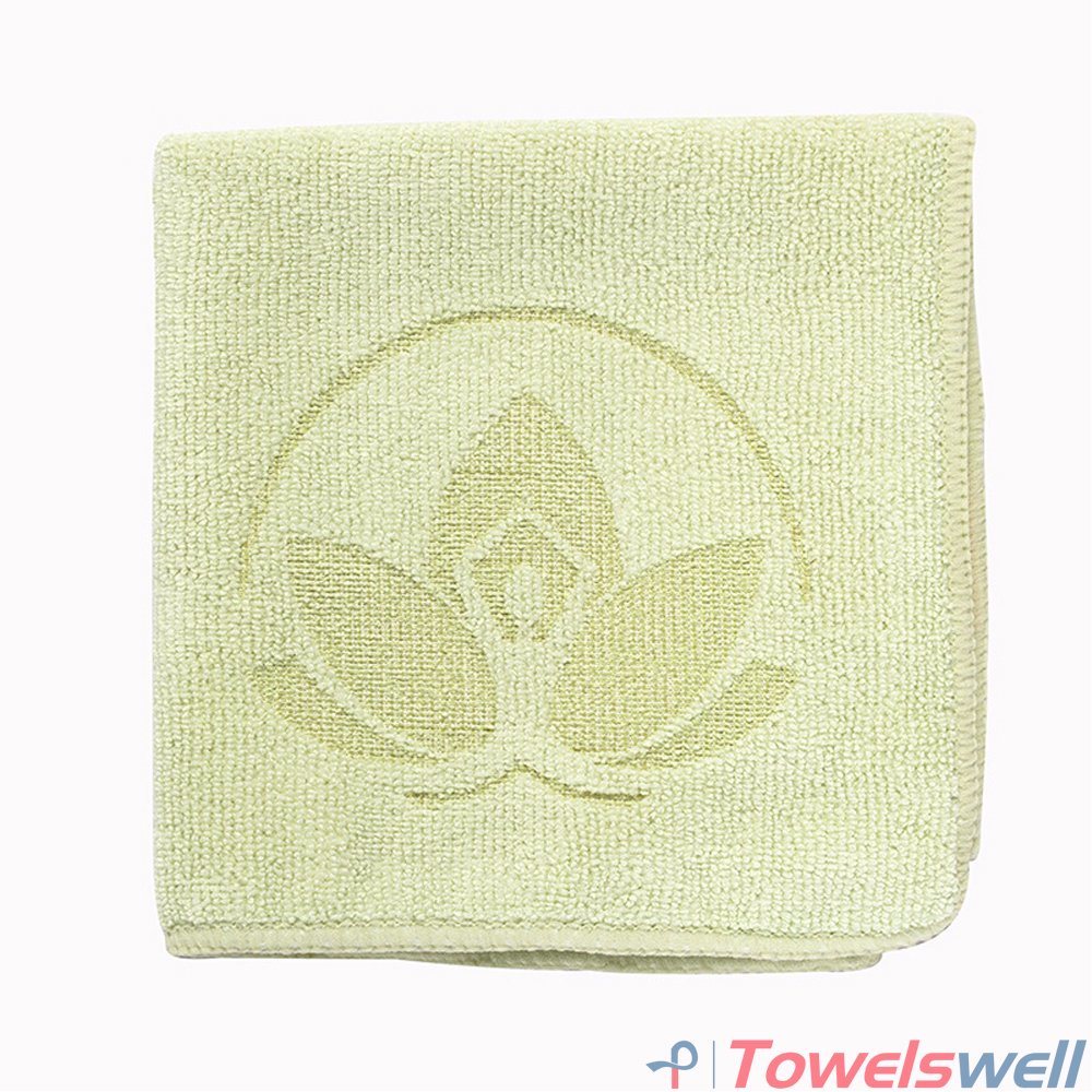 Green Imprinted Microfiber Kitchen Cleaning Towel