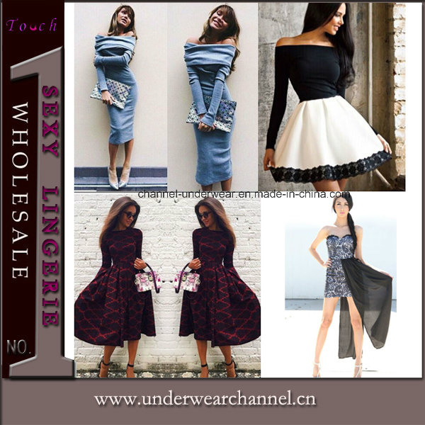 New Arrival European Fashion MIDI Casual Dresses (TONY8099)