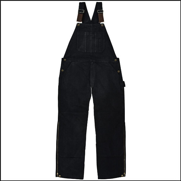 Pure Black Protect Printing Building Bib Pants Coverall