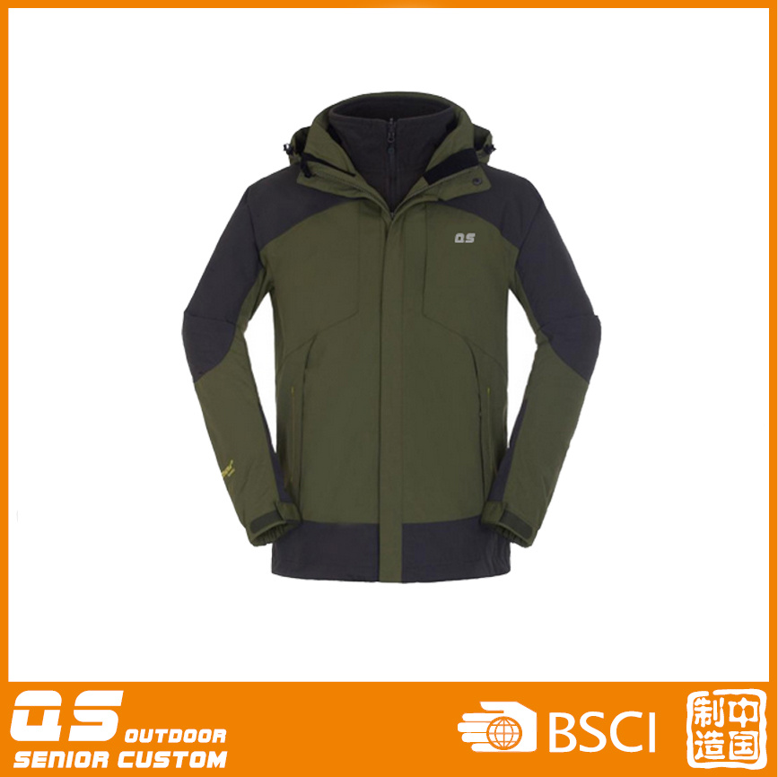 Men's 3 in 1 Outdoor Waterproof Warm Jackets