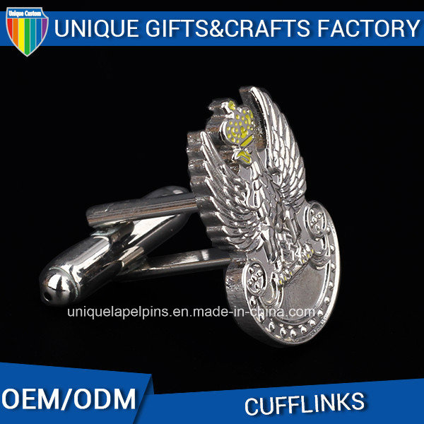 Customized Metal Cufflinks with Soft Enamel Logo Processed