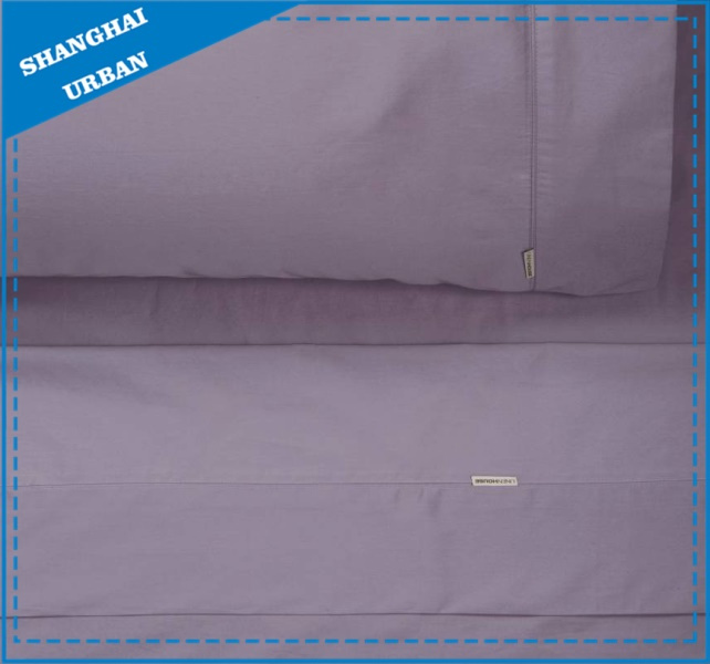 Solid-Style: Grape Cotton Bed Sheet