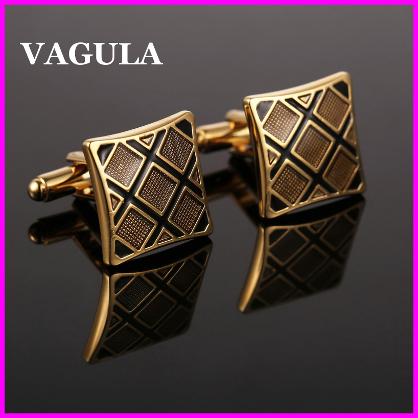 VAGULA Quality Brass Enamel Cuff Links (HL10128)