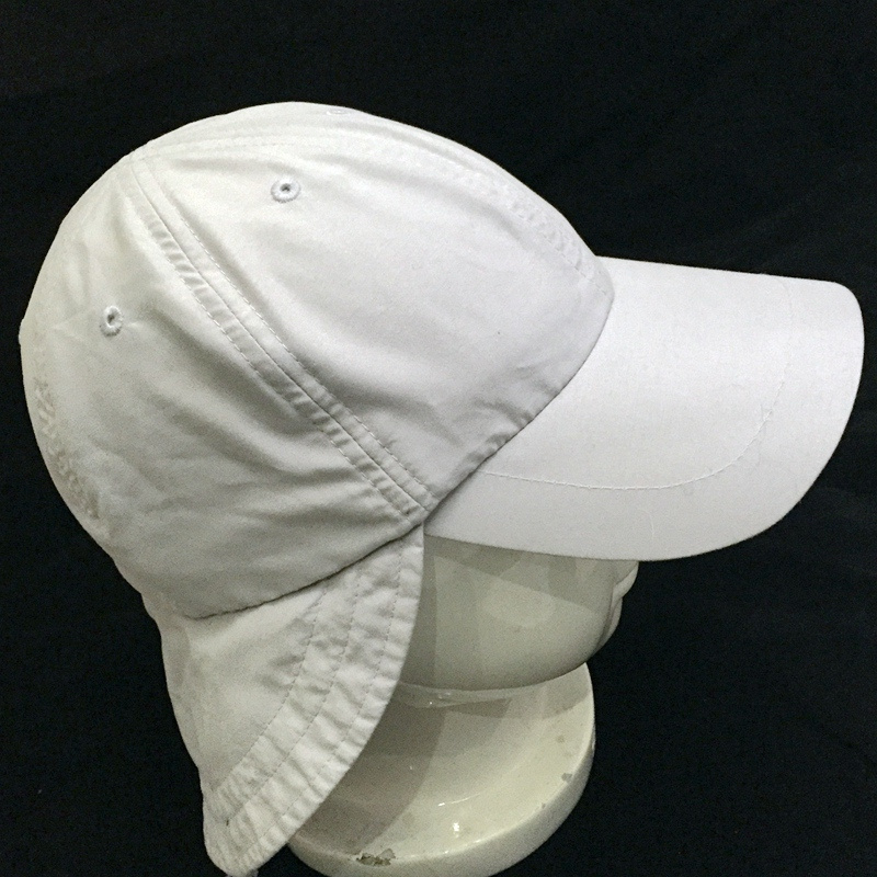 Children's Cotton Canvas 6 Panel Working Cap with Flap, Fish Cap