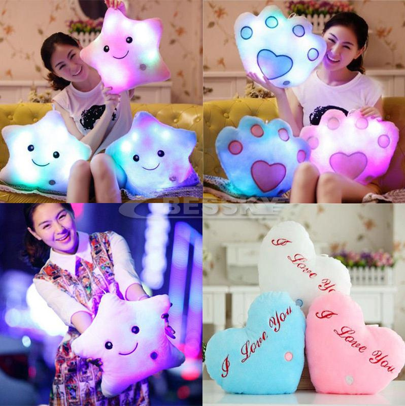 Star LED Plush Stuffed Pillow