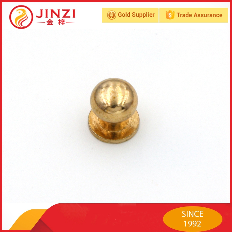 Metal Solid Brass Rivets Copper Round Head Stud Button