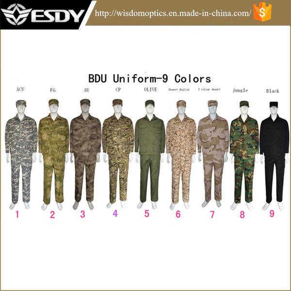 9 Colors Military Tactical Camouflage, Army Uniform
