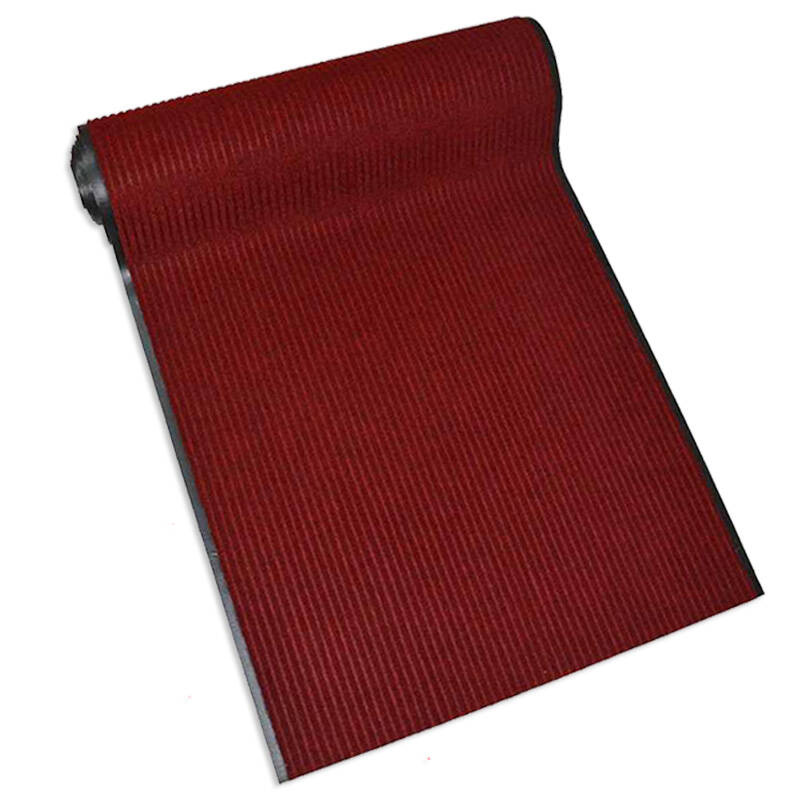 Tne Best 100% Polyester Red Ribbed Carpet