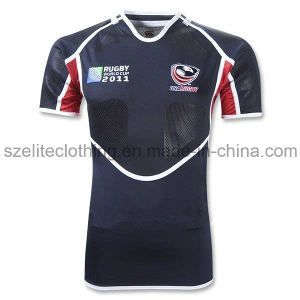 Latest Quick Dry Polyester Rugby Jersey (ELTRJJ-78)