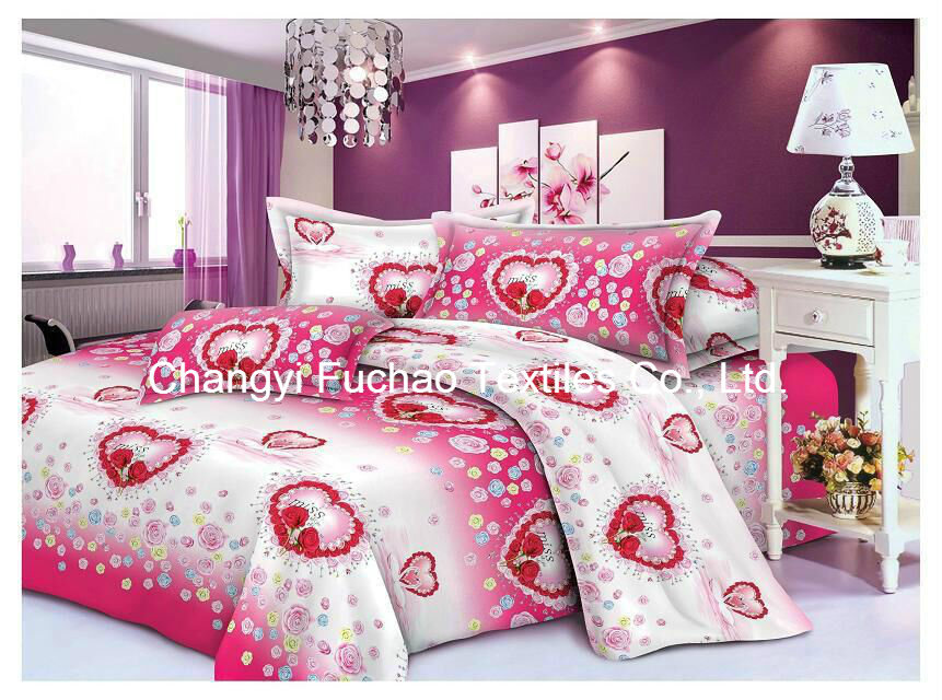 China Suppiler Home Textile Twin Size Colorful Bedding Set