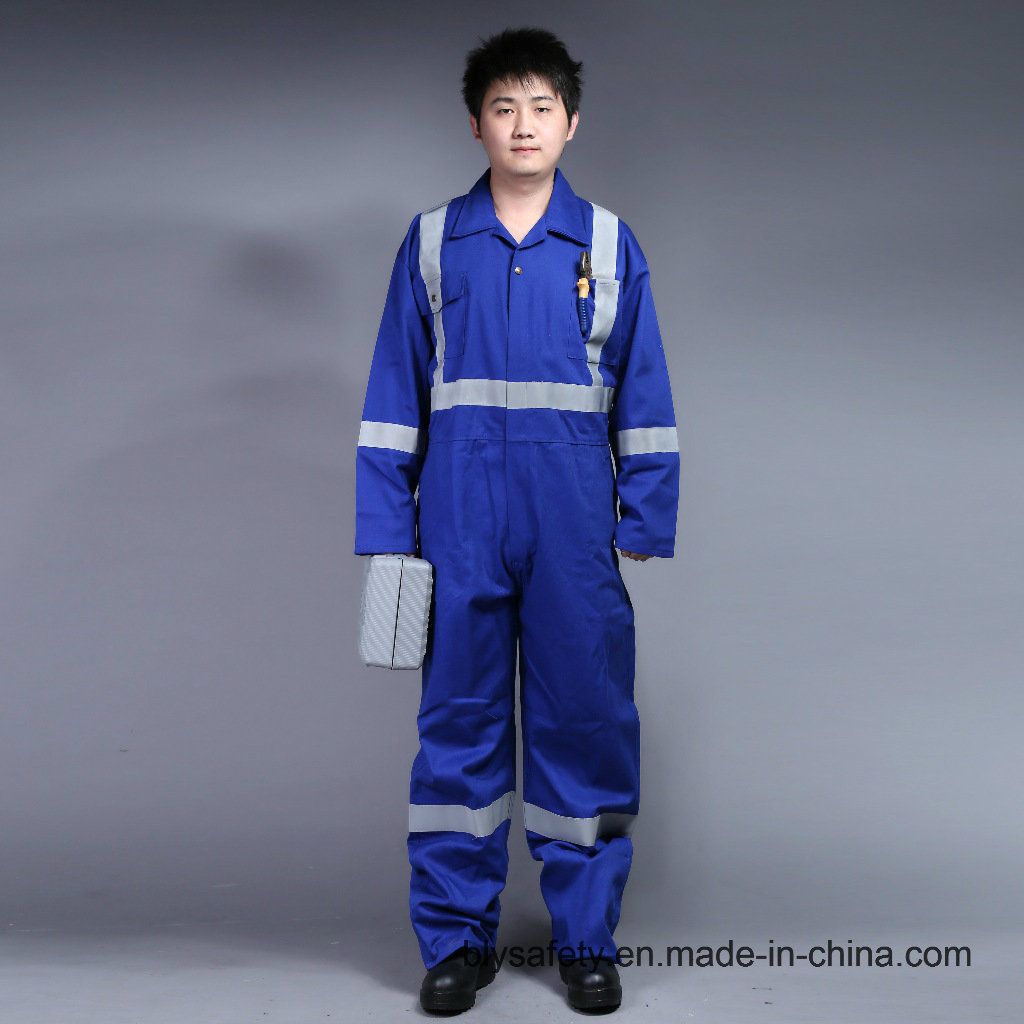 100% Cotton Proban Flame Retardant Safety Working Garment with Reflective Tape
