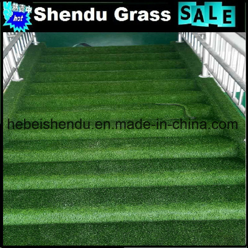 Green Artificial Grass Carpet for Stairs with 25mm Height