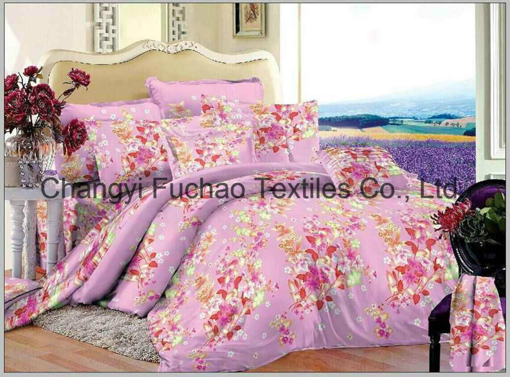 Reactive Printing Comfortable Poly/Cotton T/C 50/50 Bedding Set