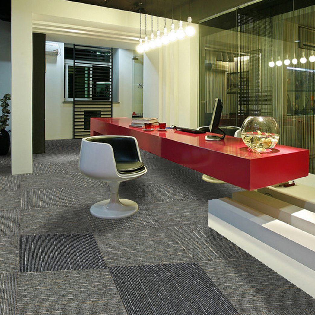 Rain-1/10 Gauge PP Material Office Tufted Carpet Tile with Eco-Bitumen Back