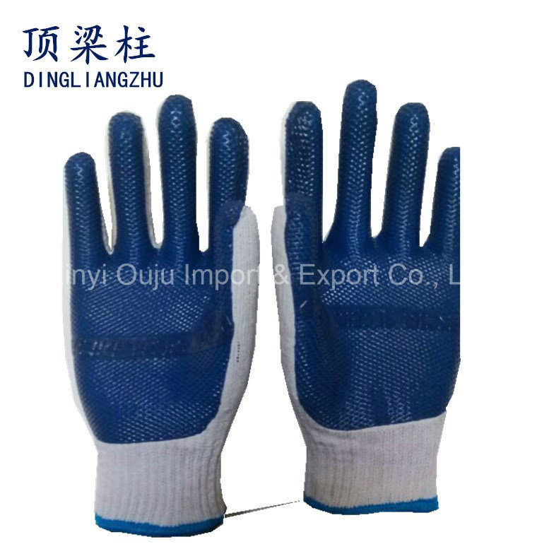 Cotton Liner Laminated Rubber Coated Gloves for Industrial Work