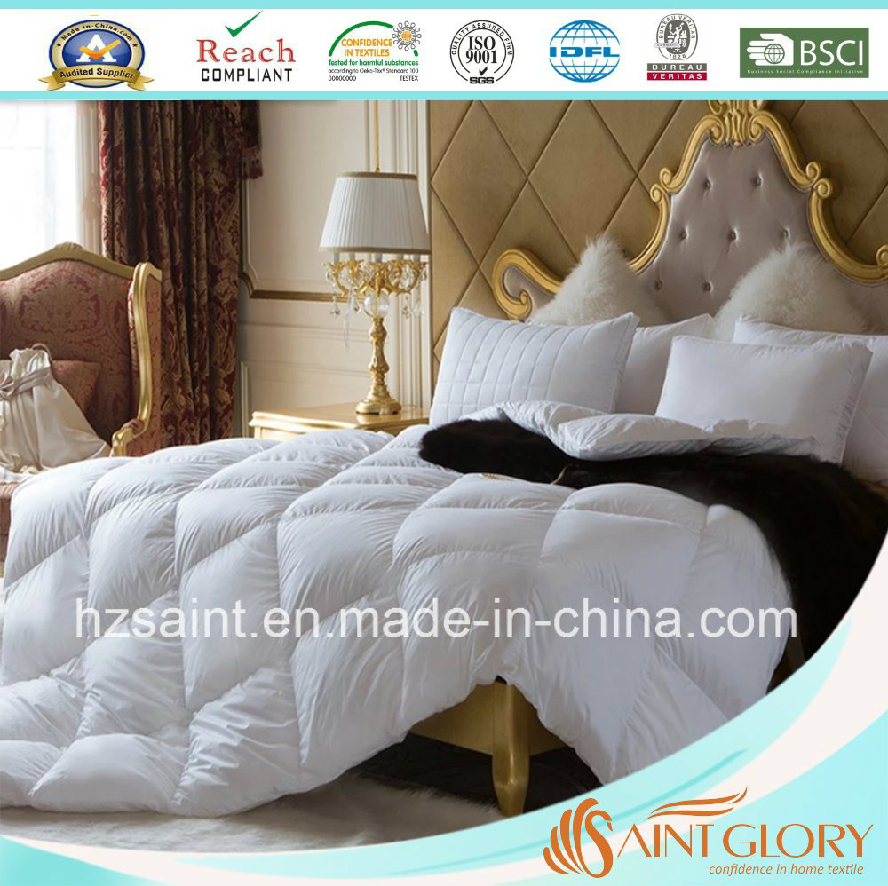 Solid Color Down Quilt White Goose Feather and Down Duvet