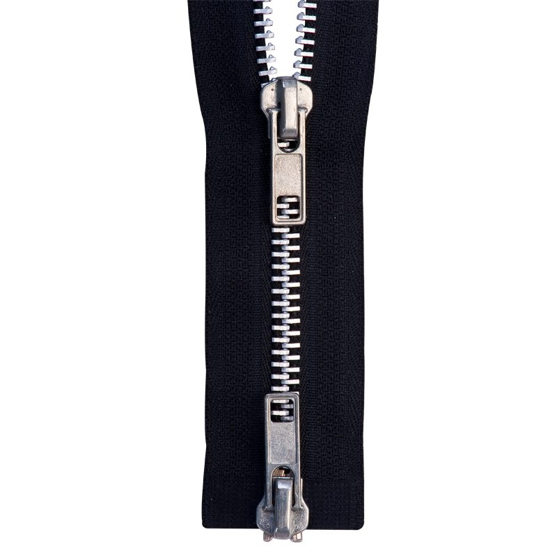 Aluminium Two Ways Open Zipper