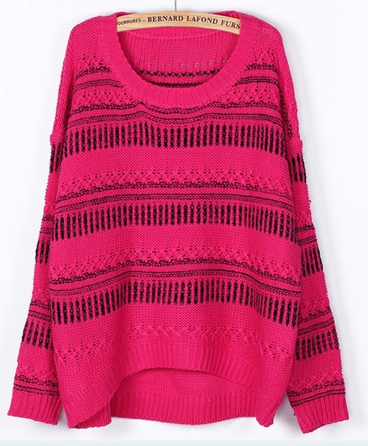 Stripe Loose Sweater (BTX705)