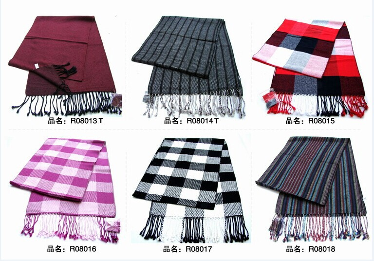 New Design Men's Fashion Viscose Scarf (08013-08018)