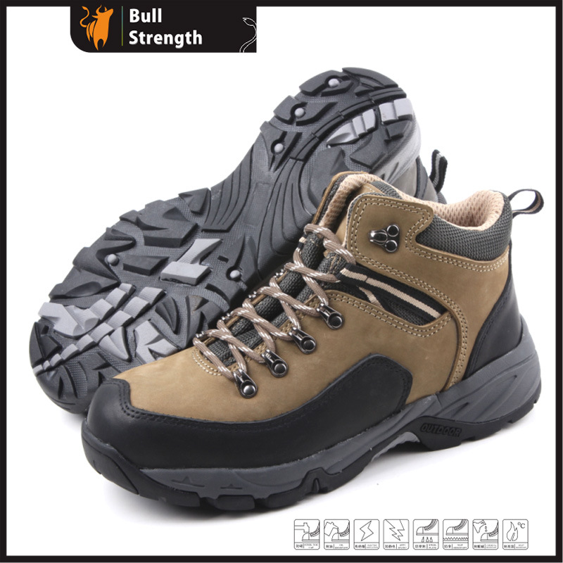 EVA&Rubber Outsole Safety Shoe with Nubuck Leather (SN5163)