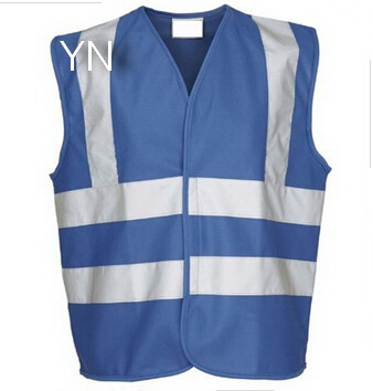 Roadwork Safety Vests Reflective Blue Mesh Clothing Stock Customize Logo