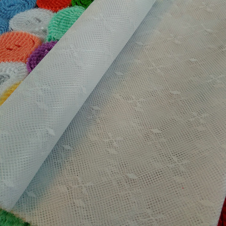 China Supplier White Jacquard 100% Polyester Mosquito Net Fabric