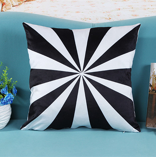 Transfer Printed Short Plush Cushion Decorative Pillow (LPL-233)