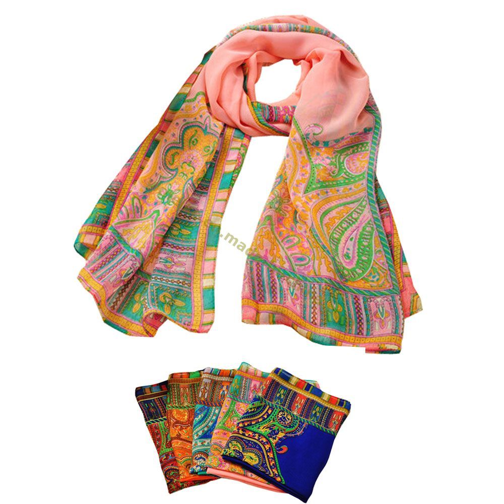 Bohemian National Wind Cashew Design Silk Shawls