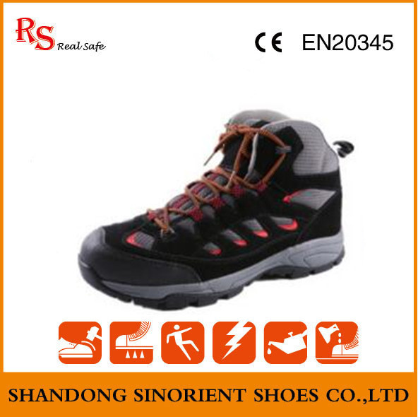 Black Steel Safety Shoes with Soft Sole RS529