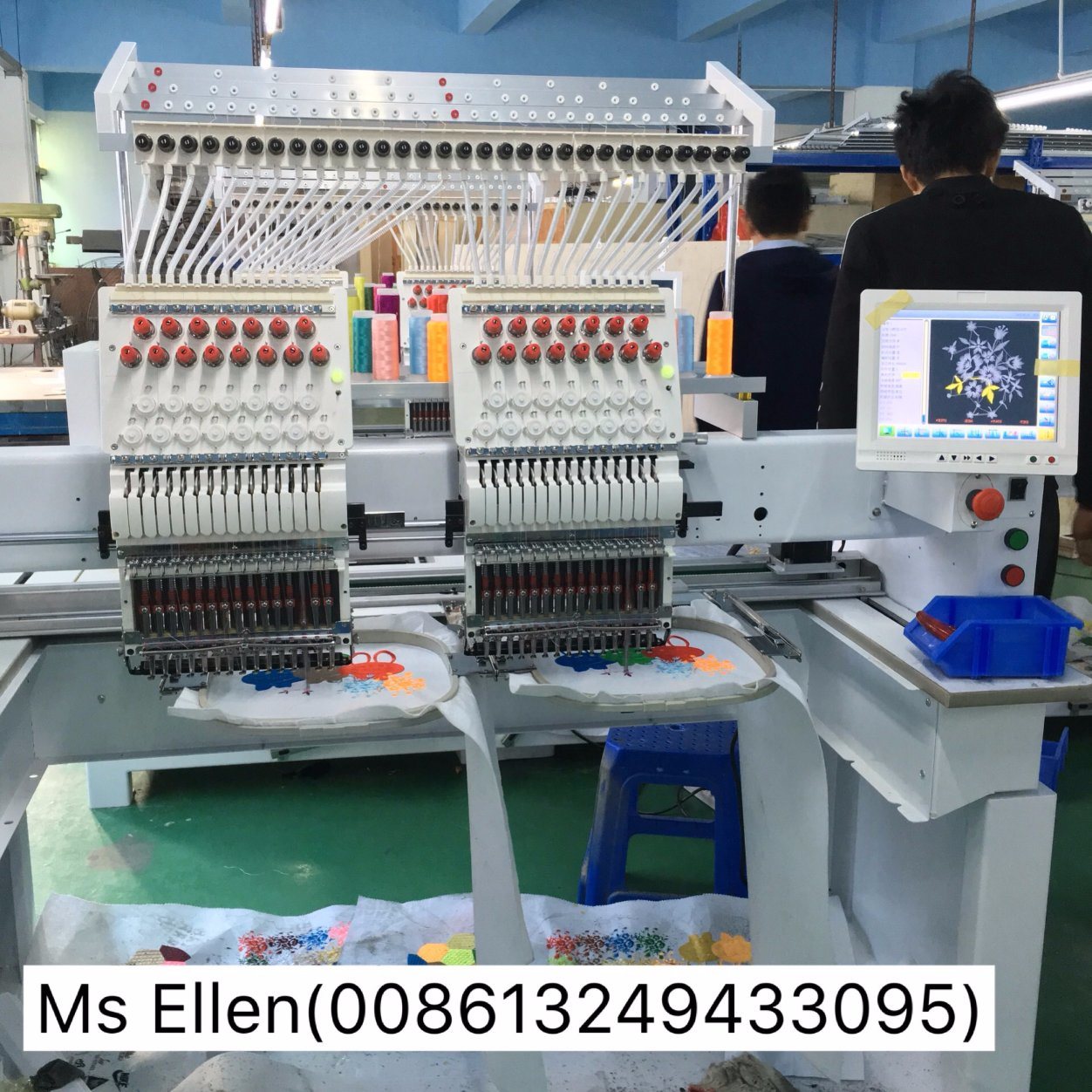 2 Head High Speed Swf Embroidery Machine for Hat Embroidery