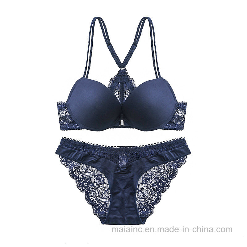 2017 Y Back Ladies Seamless Brief and Bra Set