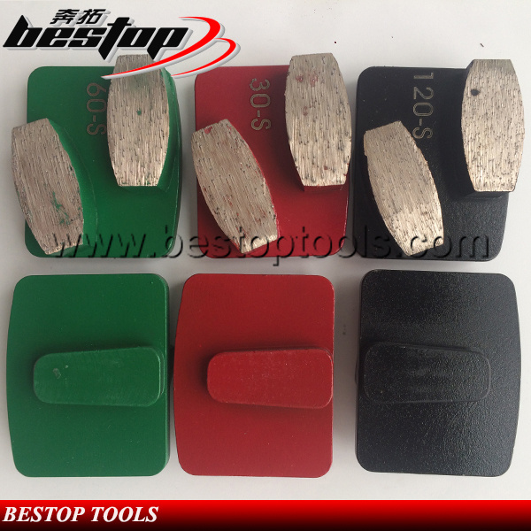 Coffin Segments Husqvarna Redi Lock Grinding Shoe for Terrazzo Polishing