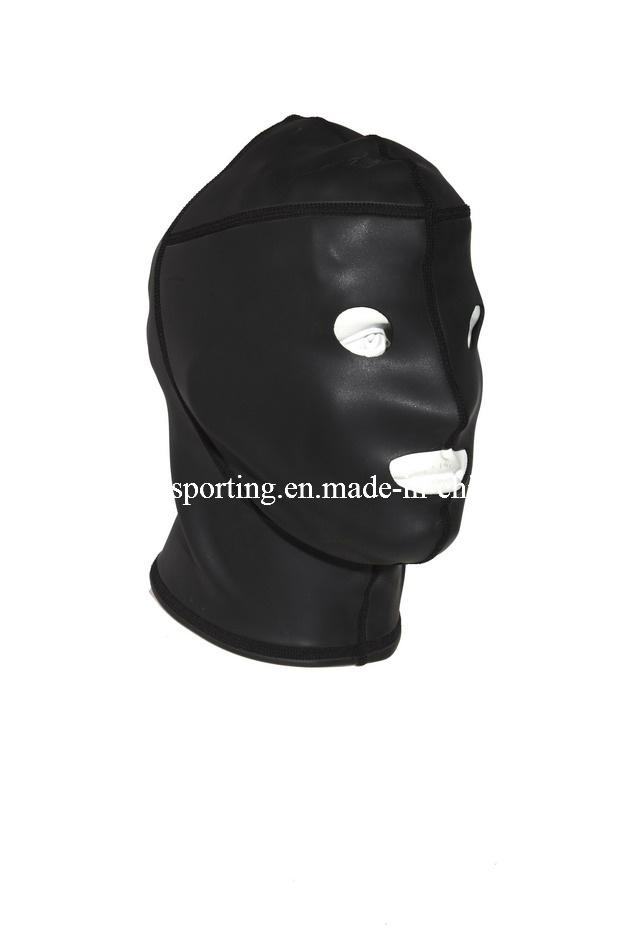 Neoprene Black Diving Hood (HX-H0004)