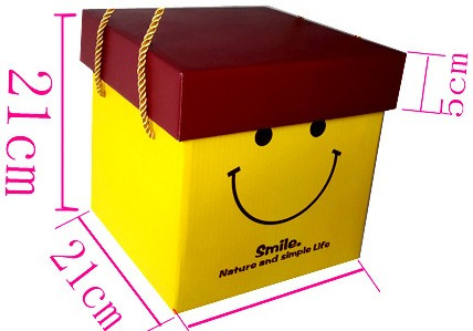 Cartoon Smiling Face Printed Box for Toy