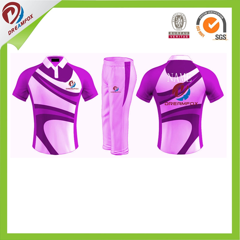 100% Polyester Custom Cricket Uniforms /Cricket Jersey