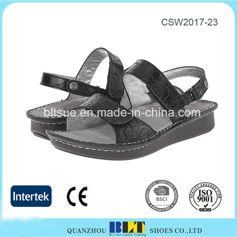 Black Leather Upper Wedges Dansko Clogs Shoes for Women