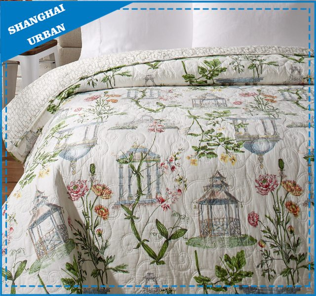 British Pavilion Printed Polyester Quilted Bedspread Set