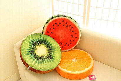 Plush Soft Fruit Polyester Cushion
