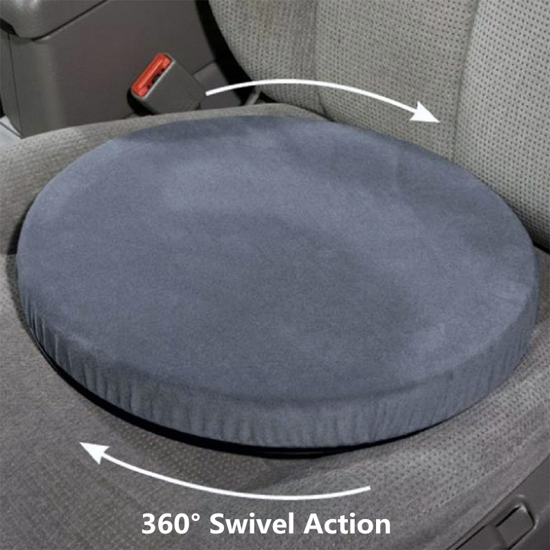 Memory Foam Swivel Round Seat Cushion for Car Home Office