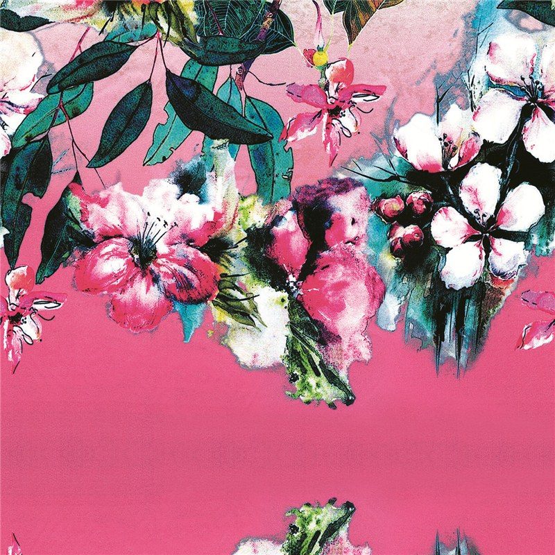 Polyester Digital Print Fabric Textile Printing (KQC-0021)