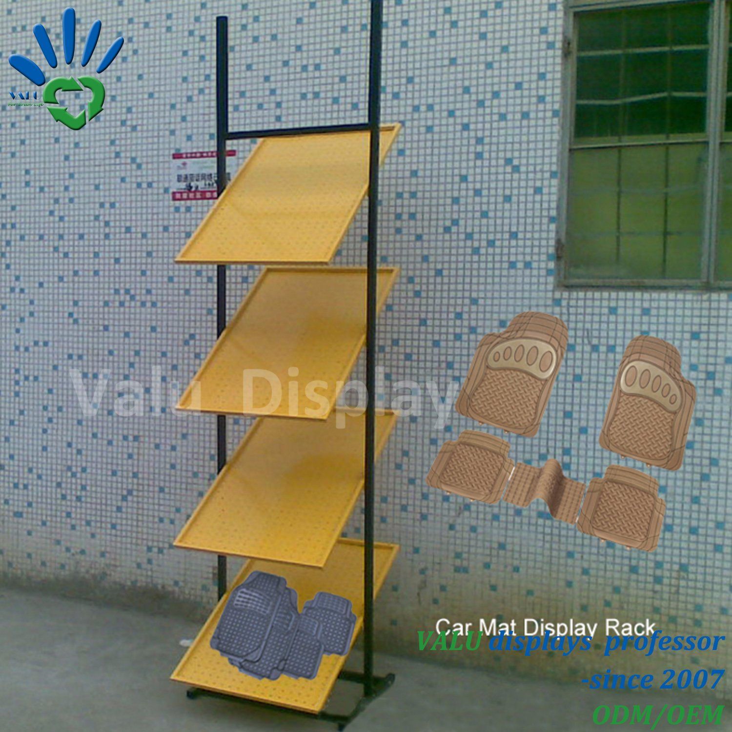 Retail Store Floor Carpet Sample Display Rack Rug Display Rack