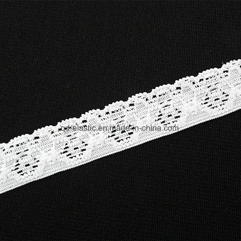 15mm Custom Color Lace Style Nylon Spandex Trimming Elastic