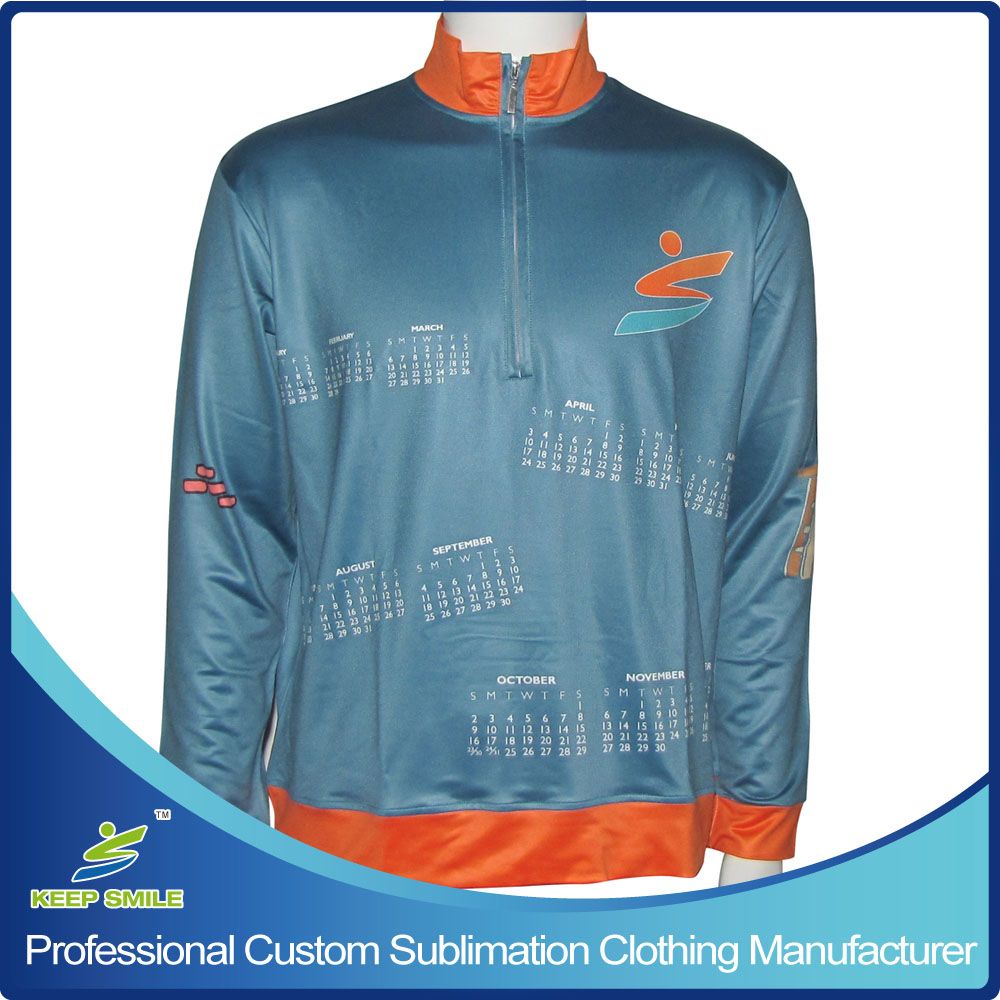 Custom Designed Full Sublimation Premium 1/4 Zipper Coat