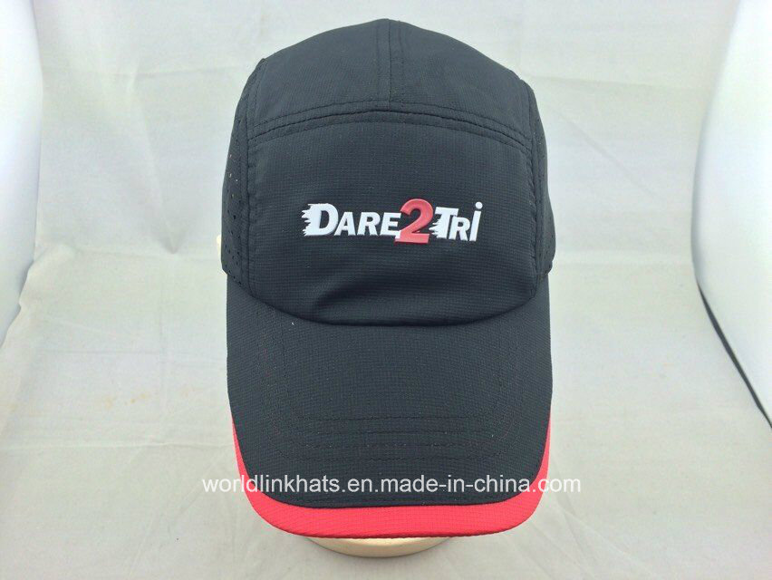 Contracting Sports Cap Custom Polyester Embossed Run Hat
