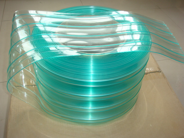 PVC Door Curtain, PVC Strip Curtain Smooth and Ribbed Surface