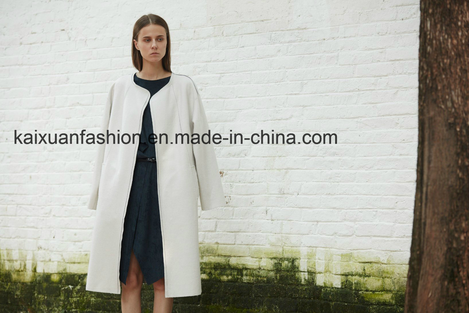 Fashion Clothing Wool Blend Long Women Coat