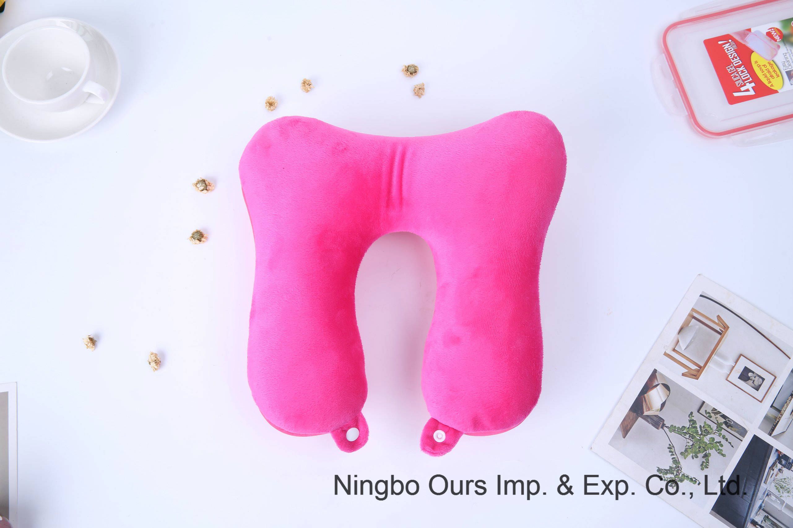 Foam Particle Camping U-Shape Relaxing Neck Pillow Chinese Supplier