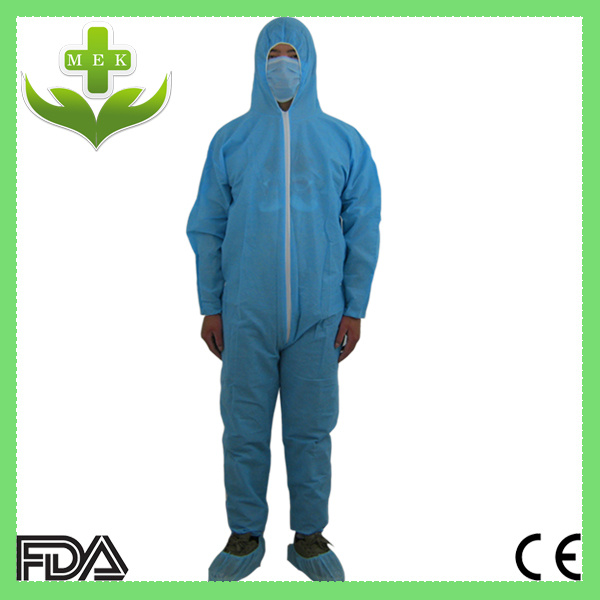 Disposable PP Non Woven /SMS/ PE+PP Protective Coverall
